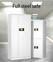 Caja Fuerte de Seguridad Moderna con Cerradura Electrónica Digital para Oficina, Hogar, Hotel, Cocina, Exterior, Escuela, Gabinete de Seguridad Metálico