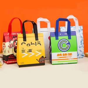 Sac isotherme non tissé pour la restauration à emporter, portable, multi-spécifications, épaissi, laminé, imperméable, adhésif - Product Image 2