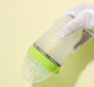 Juego completo de <span class=keywords><strong>biberones</strong></span> Nanobebe, taza de aprendizaje antiasfixia y antihinchazón de calibre ancho, 150ml, silicona de grado alimenticio, Nano para bebé - Product Image 2