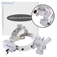 Lampe frontale à Led portable sans fil 5w Loupe dentaire chirurgicale 2,5x3,5 x Loupe