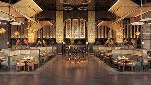 Vitrine de bijoux personnalisée à la mode et élégante LED Lit présentoir écologique pour la décoration intérieure de restaurant - Product Image 6