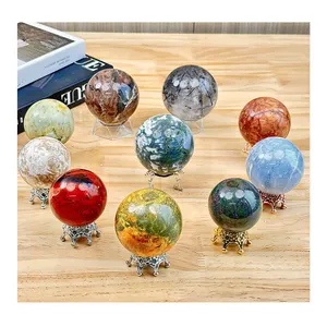 2024 Nouveau Design cristal artisanat pierres de guérison boules de cristal boule de sphère de cristal