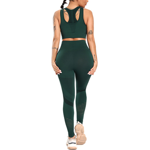 SG04B Work Out Apparel <span class=keywords><strong>Mujer</strong></span> Conjunto de ropa deportiva sin costuras Ropa de yoga Ropa deportiva Mujeres Fitness Medias <span class=keywords><strong>Mujer</strong></span> Ropa deportiva - Product Image 4