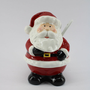 Taza Navideña Vintage con Tapa de Papá Noel, para el Hogar y Restaurantes, Regalo de <span class=keywords><strong>Navidad</strong></span> - Product Image 2