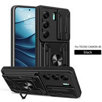Étui magnétique Lichicase tout-en-un en TPU hybride renforcé aux coins pour Tecno Camon 50 Spark 50 – Housse de protection robuste