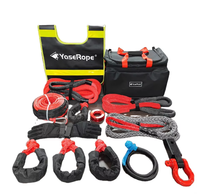 Kit de récupération d'énergie cinétique avec sac en nylon 4 kg, kit d'outils d'urgence pour véhicules tout-terrain 4x4