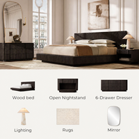 Lit en chêne moderne de luxe, adapté aux chambres d'hôtel, aux villas, aux chambres d'appartements, aux ensembles de meubles de chambre à coucher et à d'autres espaces intérieurs