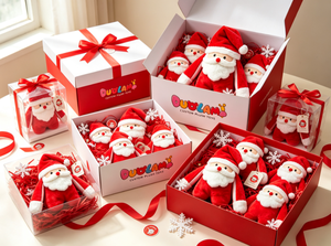Juguete de Peluche Personalizado de <span class=keywords><strong>Santa</strong></span> Claus, Figura de Peluche Suave y Única para Decoración Navideña - Product Image 2