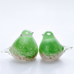 <b>Crystal</b> Bird Figurines Handmade Glass <b>Animal</b> Easter Mosaic Crafts Decorative Collectible Ornament Gift Box - Product Image 1