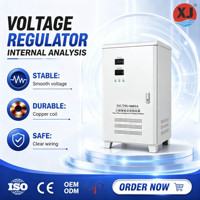 Régulateur de tension servo triphasé TNS Série 100KVA 120KVA 380V, stabilisateur industriel de tension AC
