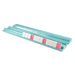 Support personnalisé en bois ultra-brillant pour tuiles de Mahjong, longueur 19 pouces, sans bord festonné, pour l'affichage des tuiles et des blocs de jeu, ensemble de <span class=keywords><strong>4</strong></span> supports de poussée - Product Image 4