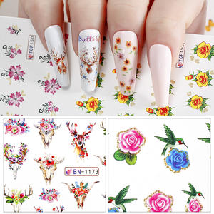 <span class=keywords><strong>All</strong></span>'ingrosso 12 pz/foglio colorato realistico fiore farfalla Nail Art trasferimento <span class=keywords><strong>acqua</strong></span> avvolgente decorazione Nail Sticker <span class=keywords><strong>per</strong></span> salone di bellezza - Product Image 4