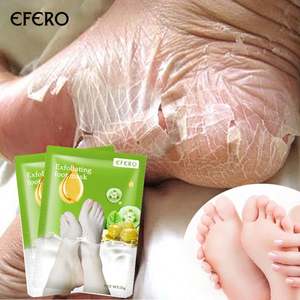 EFERO Chaussettes pour pédicure Masque exfoliant pour les jambes <span class=keywords><strong>Gommage</strong></span> pour les pieds Olives Peeling Peau morte Talons Soin des pieds Bain de pieds - Product Image 5