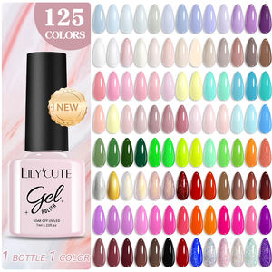 LILYCUTE <span class=keywords><strong>Precio</strong></span> al por mayor 7ml 125 colores esmalte de <span class=keywords><strong>uñas</strong></span> en Gel Color sólido Gel Verni Semi permanente Soak off UV LED Gel barniz de <span class=keywords><strong>uñas</strong></span> - Product Image 3