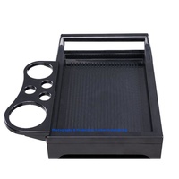 Chariot de rangement commercial multifonctionnel en acier inoxydable durable à 4 roues réglables pour salon de coiffure moderne, livraison gratuite