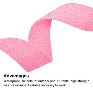 Different Pattern Pink PP Webbing Polypropylene Webbing For Bags