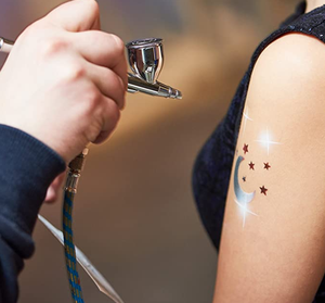 Aerógrafo de tatuaje temporal resistente al agua de larga duración, <span class=keywords><strong>tinta</strong></span> de Henna <span class=keywords><strong>con</strong></span> aerosol a base de alcohol, pintura corporal de neón común, maquillaje, uso permanente - Product Image 2