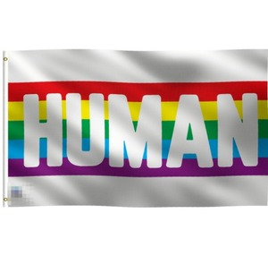 Bandera del Orgullo Asexual, Bisexual <span class=keywords><strong>y</strong></span> Gay, Bandera del Orgullo Humano, Bandera del Orgullo Arcoíris, Bandera Personalizada de Tela de Poliéster de 3x5 pies para Exteriores - Product Image 2