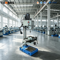 Máquina Perforadora de Columna Pequeña Multifuncional Z5045C/1 con PLC, Bomba de Rodamientos y Motor de Engranajes para Perforación, Escariado, Roscado y Mandrinado