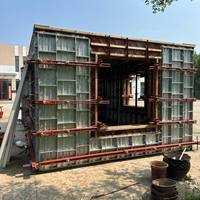 Q700 poids léger 300 fois réutilisables facilement assemblé en acier aluminium coffrage en béton pour fondation Villa maison grand bâtiment