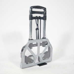 Hitreeファッション折りたたみ式ホイール付きコンパクトポータブル荷物金属製折りたたみ式スーパーマーケットハンドカート折りたたみ式ショッピングトロリー - Product Image 5