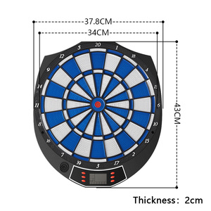 White&amp;Blue LCD Electronic <strong>Dart</strong> <strong>Board</strong> with <strong>Surround</strong> <strong>Darts</strong> for Adults-Fun Filled Game Play - Product Image 2