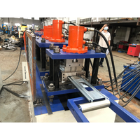 Machine de formage à rouleaux pour volets roulants de type perforé américain, largeur 125 mm, épaisseur 0,7-1,2 mm