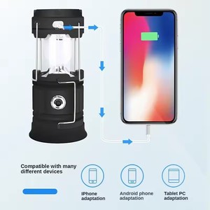 Xách tay sạc năng lượng mặt trời dẫn đèn Pin Kính thiên văn ABS cơ thể khẩn cấp cắm trại đèn lồng cho ngoài trời đi bộ đường dài và lều chiếu sáng - Product Image 3
