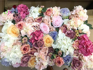 Mur d'hortensias artificiels, 40x60cm, fausses fleurs, pour un mariage, pour décorer une fenêtre - Product Image 3