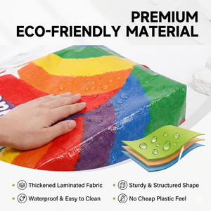 Bolsa de Compras Reutilizable Ecológica, Impermeable, Resistente, Laminada Brillante, Tejida en PP, para Compras Diarias - Product Image 5