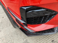 Kit de carrosserie personnalisé pour BMW X4M 23-25, style AE amélioré, avec aileron avant en fibre de carbone de haute qualité et lames décoratives