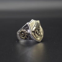 En gros Evel Oeil 925 Argent Bague Chevalière Hommes