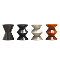 Table console d'angle en fibre de verre de couleur personnalisée, style européen moderne, pour entrée, salon ou bureau - Facile à nettoyer