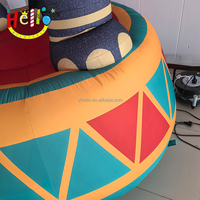 Mascotte gonflable personnalisée, modèle animal, accessoires de cirque, éléphant gonflable géant avec balle pour la performance d'un événement sur scène