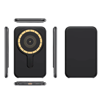 Batterie externe magnétique 2-en-1 haute capacité 5000 mAh pour jeux mobiles, chargement USB sans fil portable, matériau ABS, sortie 15W/20W/5W