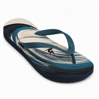 Tongs de plage à motif surf numérique par sublimation, impression couleur intégrale, conformes REACH, vente en gros