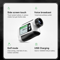 ODM OEM nouveau télémètre laser de golf avec écran latéral, télémètre à diffusion vocale mât de mesure 300 mètres