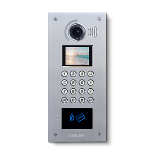 Estación Exterior modelo 10: proveedores de intercomunicadores de construcción de China con llaves mecánicas de carcasa de metal <span class=keywords><strong>timbre</strong></span> de monitor de 4,3 pulgadas - Product Image 1
