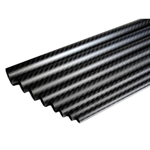 3K dimi düz desen rulo sarılmış karbon Fiber tüp 20mm 15mm 12mm 10mm 8mm 6mm - Product Image 2