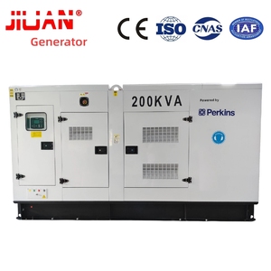 Générateur diesel super silencieux Guangzhou Electricity Equipment Perkins série 1106a, 200 kVA 160 kW, pour mode de fonctionnement en veille, idéal pour appartement - Product Image 1