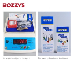 Lucchetti di sicurezza isolati BOZZYS BD-G33 con grillo in nylon da 6 mm, a <span class=keywords><strong>chiave</strong></span> unificata, con <span class=keywords><strong>chiave</strong></span> maestra per blocco/tagout elettrico - Product Image 6