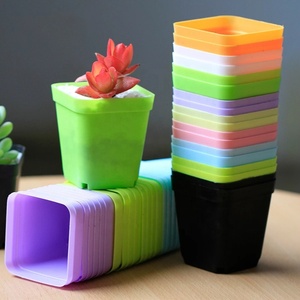 <span class=keywords><strong>Macetas</strong></span> Gruesas con Bandejas, <span class=keywords><strong>Macetas</strong></span> de Plástico, <span class=keywords><strong>Macetas</strong></span> Pequeñas Creativas para Plantas Suculentas - Product Image 1