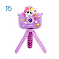 Kamera Cetak Instan Kamera Digital Anak 1080p Layar HD IPS 2" Casing Pelindung Silikon Lensa Ganda Mini Definisi Tinggi Anak-anak