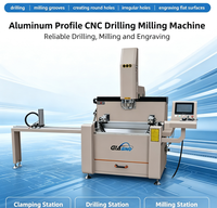 Máquina de Fresado y Perforación CNC Glasino para Fabricación de Puertas y Ventanas, Acero al Carbono, 380V, 3.5kW, Fácil de Operar