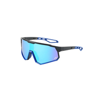 Nouvelles lunettes de soleil de sport TR90 à monture intégrale pour le cyclisme et la course à pied, anti-vent, protection UV400, verres bleus et jaunes pour écran d'ordinateur