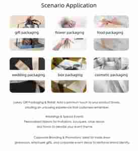 ริบบิ้นผ้าฝ้ายธรรมชาติ เนื้อนุ่ม พิมพ์ลายตามสั่ง <span class=keywords><strong>เป็น</strong></span>มิตรกับสิ่งแวดล้อม มีหลายขนาด สำหรับห่อของขวัญ งานแต่งงาน คริสต์มาส อีสเตอร์ - Product Image 3