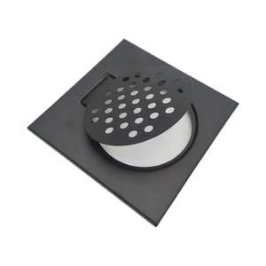 Cubierta de Drenaje de Piso Oculta Negra Premium de 6 Pulgadas, Acero Inoxidable, Drenaje Rápido, Diseño Moderno y Minimalista para Baño, Cocina y Lavandería - Product Image 3