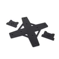 Plaque et bras en fibre de carbone découpés sur mesure par CNC, ultra-légers et haute rigidité, pour kits de châssis de drones FPV UAV