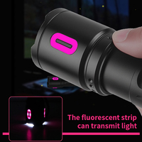Lampe torche LED 30W en alliage d'aluminium, rechargeable USB Type-C, IP66, pour camping, vente en gros, 1000m