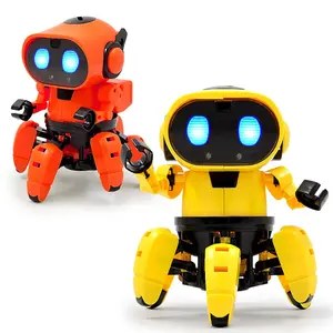 Nieuwe Grappige Zes-Klauw Robot Lichte Muziek Dansende Kinderen Elektrische Baby Roterend Speelgoed